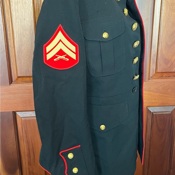 US Marine Corps Service Dress Uniform Jacket Coat 40S Crown clothing co. - Picture 2 of 9